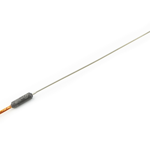 Mantelthermoelement mit Kabelübergang aus hochtemperaturbeständigem Kunststoff und Kapton-Kabel